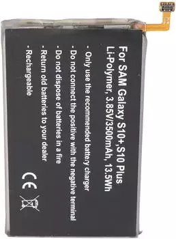 AccuCell Akku für Samsung Galaxy S10+, Li-Polymer, 3,85V, 3500mAh (EG-13410)