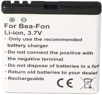 AccuCell Ersatzakku für SL652A, SL652AF, SL652AD, SL660, SL670 1000mAh 3,7V (SL652)