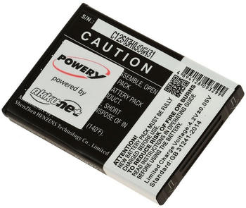 Powery Akku für Doro Typ RCB413, 3,7V, Li-Ion
