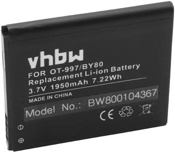 vhbw Akku kompatibel mit Alcatel / TLC MW40, MW40CJ, MW40V, MW40VD