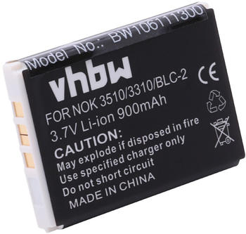 vhbw Akku passend für Nokia 1221, 1260, 1261, 2260, 3310, 3315, 3330, 3350