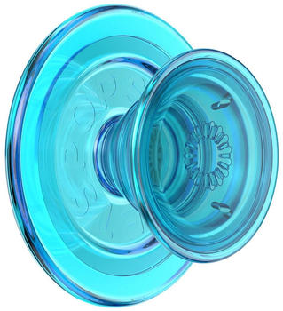 PopSockets PopGrip MagSafe Round Translucent Electric Blau