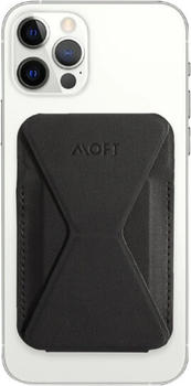 MOFT Snap-on Phone Stand & Wallet Night Black