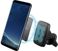 Agnetische Smartphone-halterung Schwarz - L&uuml;ftungsgitter Autohalterung H12