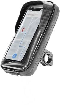 Cellular Line Rider Shield - Universal Wasserdichter Smartphone-Halter für Motorräder und Fahrräder mit Sonnenblende und 360-Grad-Drehung (MOTOHOLDERCASEK)