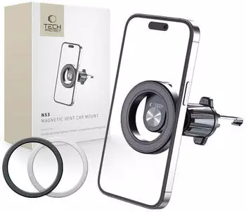 Tech-Protect N53 Car Phone Holder with MagSafe Air Vent - Black