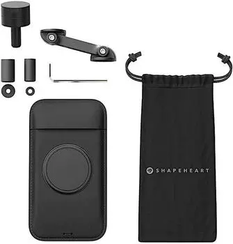 Shapeheart Magnetic motorcycle handlebar mount Black