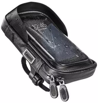 Hama Handy Fahrrad-/Motorrad-Tasche 360 Grad drehbar wasserabweisend (00201973)