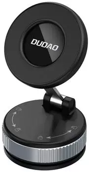 DUDAO F24PRO MagSafe Compatible Car Mount with Suction Cup for Windshield or Dashboard - Black