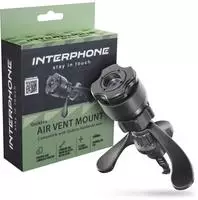 Interphone Casehalter Q-Lox Kfz-Lueftungshalter schwarz - Silber