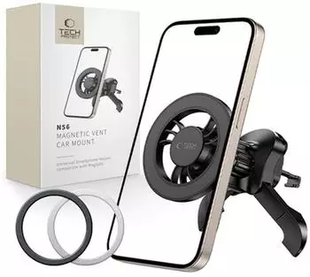 Tech-Protect N56 Magnetic MagSafe Car Mount for Air Vent Grille - Black