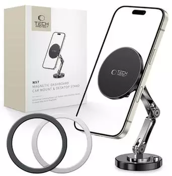 Tech-Protect N57 Magnetic MagSafe Car / Desk Mount - Black