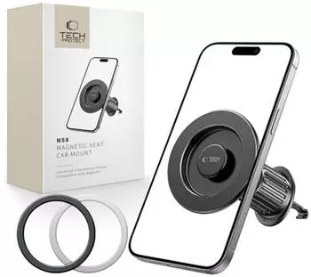 Tech-Protect N58 Magnetic MagSafe Car Mount Mount for Air Vent Grille - Black