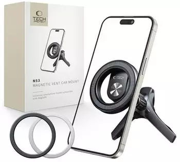 Tech-Protect N53 Car Mount with MagSafe Rings for Air Vent - Black