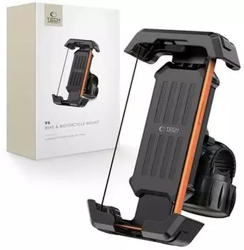 Tech-Protect V6 Universale Fahrrad-/Motorrad Lenkerhalterung, schwarz