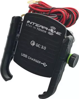 interphone Crab USB Smartphone-Halterung Motorrad Lenker, Aluminium, Universal