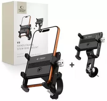 Tech-Protect V5 Handlebar & Stem Smartphone-Halterung, schwarz