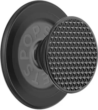 PopSockets PopGrip MagSafe Triangle Knurl, schwarz, Aluminium (807392)