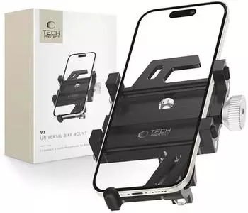 Tech-Protect V1 Universal Fahrrad-Smartphonehalterung, schwarz