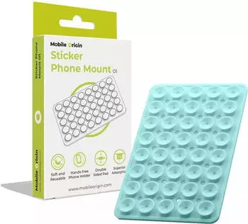 Mobile Origin Sticker Phone Mount O1 baby blue (MO-SPM-B-BLU)