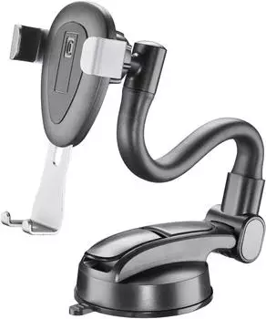 Cellular Line Slide Flexy Universal Auto-Smartphone-Halterung, Saugnapf, flexibler Arm (GRAVITYHOLDERWINDK)