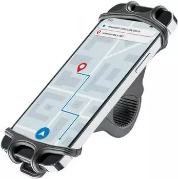 Peter J&auml;ckel NEWRBAN Smartphone-Lenkerhalterung Silikon, schwarz (NEWMHOLDERSILICON)