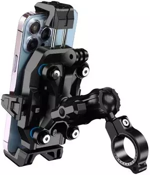 LuxusKollektion Motorrad-Handyhalterung Anti-Vibration, Aluminiumlegierung, 22-32mm Lenker