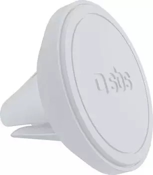 SBS Mobile Magnetische Auto-Handyhalterung, L&uuml;ftungsschlitz, rund, silber