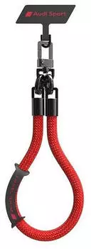 Audi Universal Handyband Nylon 28cm x 10mm, rot (AUS-HSL10-RSQ/D1-RD)