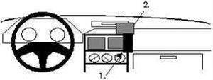 Brodit ProClip Honda CRX Bj. 88-91