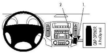 Brodit ProClip Mitsubishi Pajero Bj. 07-12