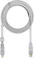 Rolling Square inCharge XL 6-in-1 Multi-Ladekabel 3m Wei&szlig; - Kabel - Audio/Multimedia