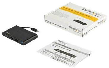 StarTech USB-C Multiport Adapter with HDMI and VGA - Mac / Windows / Chrome - 1xA - GbE