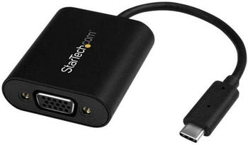 StarTech USB C To VGA Presentation Mode Adapter Black