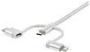StarTech USB Multi-Charger Cable - Lightning USB-C Micro-B (1m)