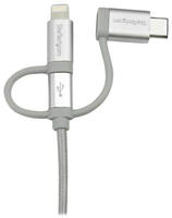 USB Multi Charging Cable - Lightning USB-C Micro-USB - USB cable - 1 m