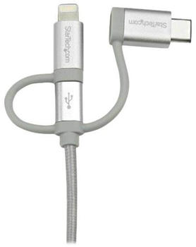 StarTech USB Multi-Charger Cable - Lightning USB-C Micro-B (1m)