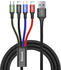 Baseus 4in1 Kabel 2xLightning, USB-C, Micro USB 1,2m