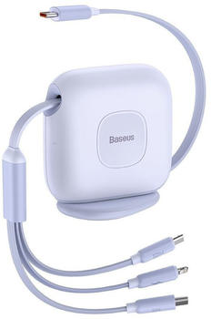 Baseus 3in1 Traction USB-Kabel Violett