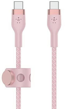 Belkin BoostCharge Pro Flex USB-C/USB-C-Kabel 1m Rosa
