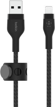 Belkin BoostCharge Pro Flex USB-A-Kabel auf Lightning 1m Schwarz