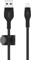 Belkin Ladekabel BoostCharge Pro Flex, schwarz, 2m, USB-A auf Apple Lightning, 12W