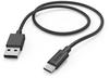 Hama Ladekabel 201594, schwarz, USB A auf USB C, 1m
