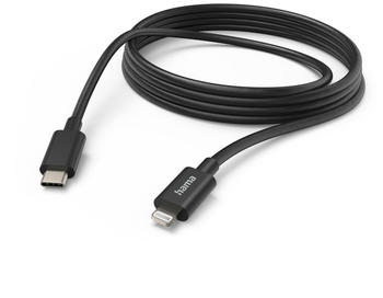 Hama Lade- / Datenkabel USB-C - Lightning 3m Schwarz (00187274)