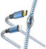Hama Schnelllade- / Datenkabel Reflective USB-C - Lightning 1,5m Blau