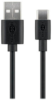 Goobay USB-A auf USB-C Lade- und Synchronisationskabel 0,1m