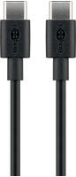 Goobay USB-Kabel 2m schwarz USB 2.0 USB-C auf USB-C max.60W/3A