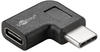 Goobay Adapter USB-C auf USB-C 90° schwarz
