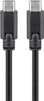 Goobay USB-Kabel USB 3.0 USB-C&reg; Stecker, USB-C&reg; Stecker 2.00 m Schwarz beidseitig