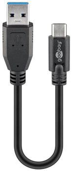 Goobay Sync & Charge Super Speed USB-C auf USB-A 3.0 Ladekabel 0,15m